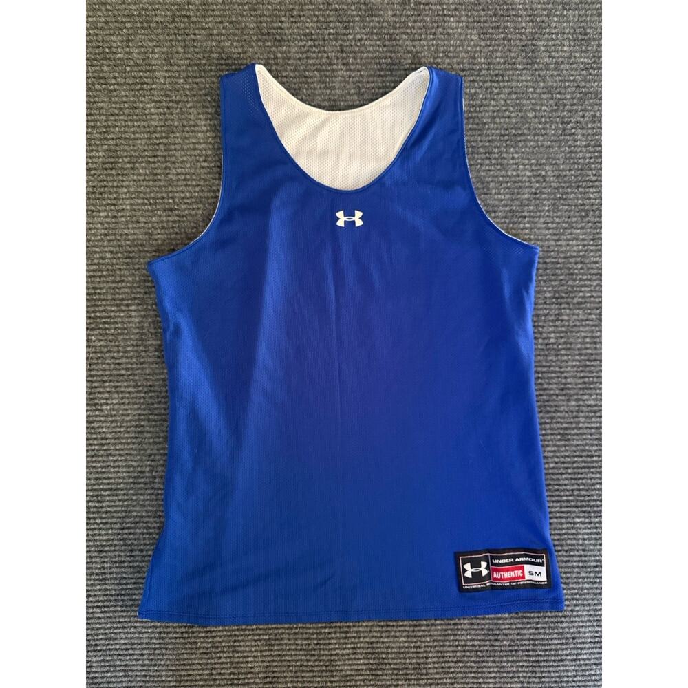 Under Armour Women’s Reversible Basketball Jersey Size Small. Blue And White EUC